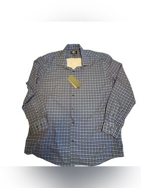 Eddie Bauer Blue Plaid Button-Down Shirt